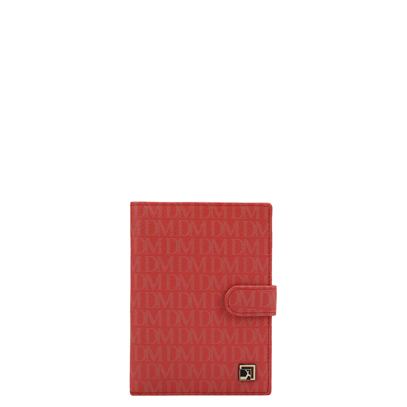 Monogram Leather Passport Case - Corallo