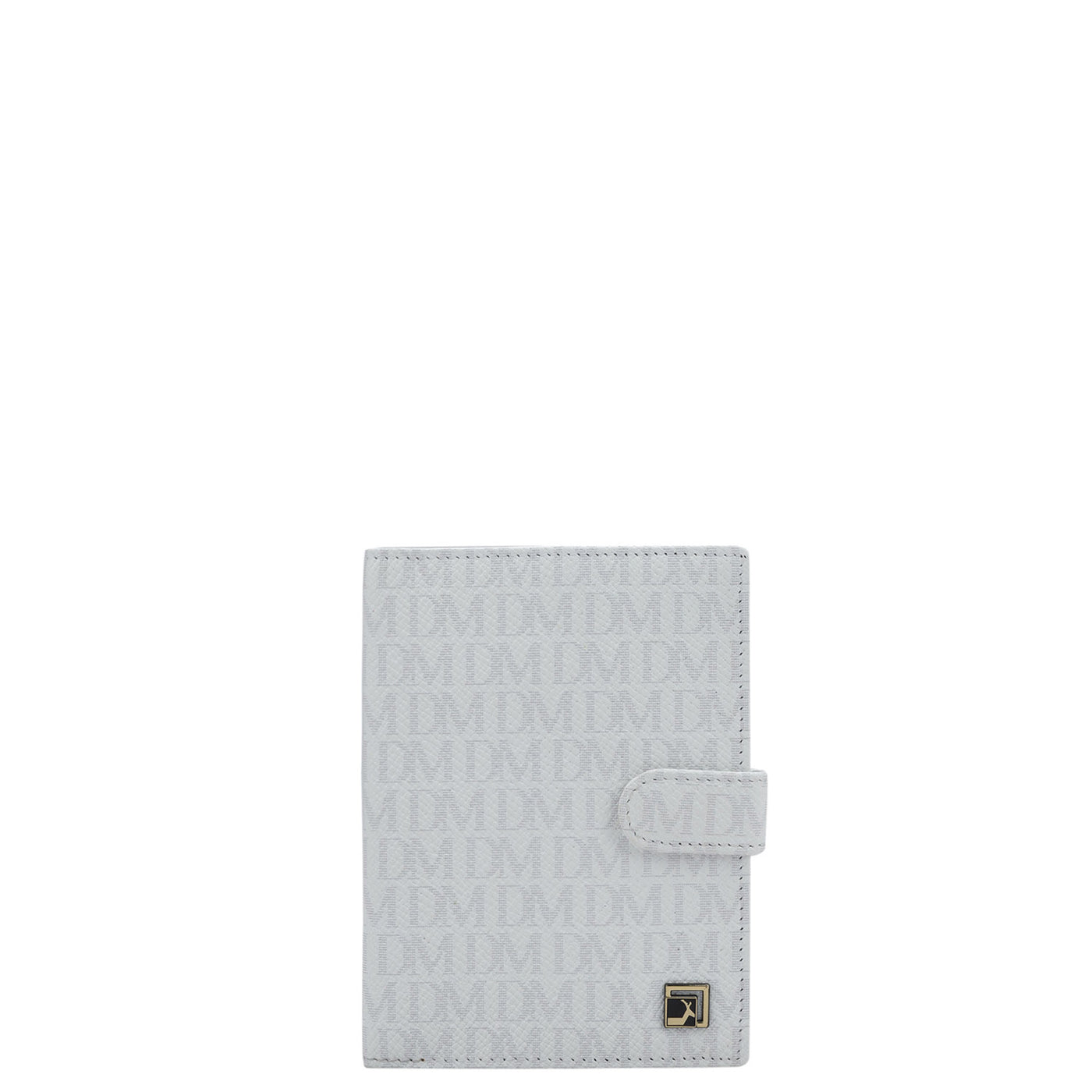 Monogram Leather Passport Case - White