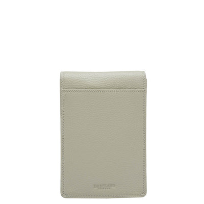 Wax Leather Passport Case - Khaki