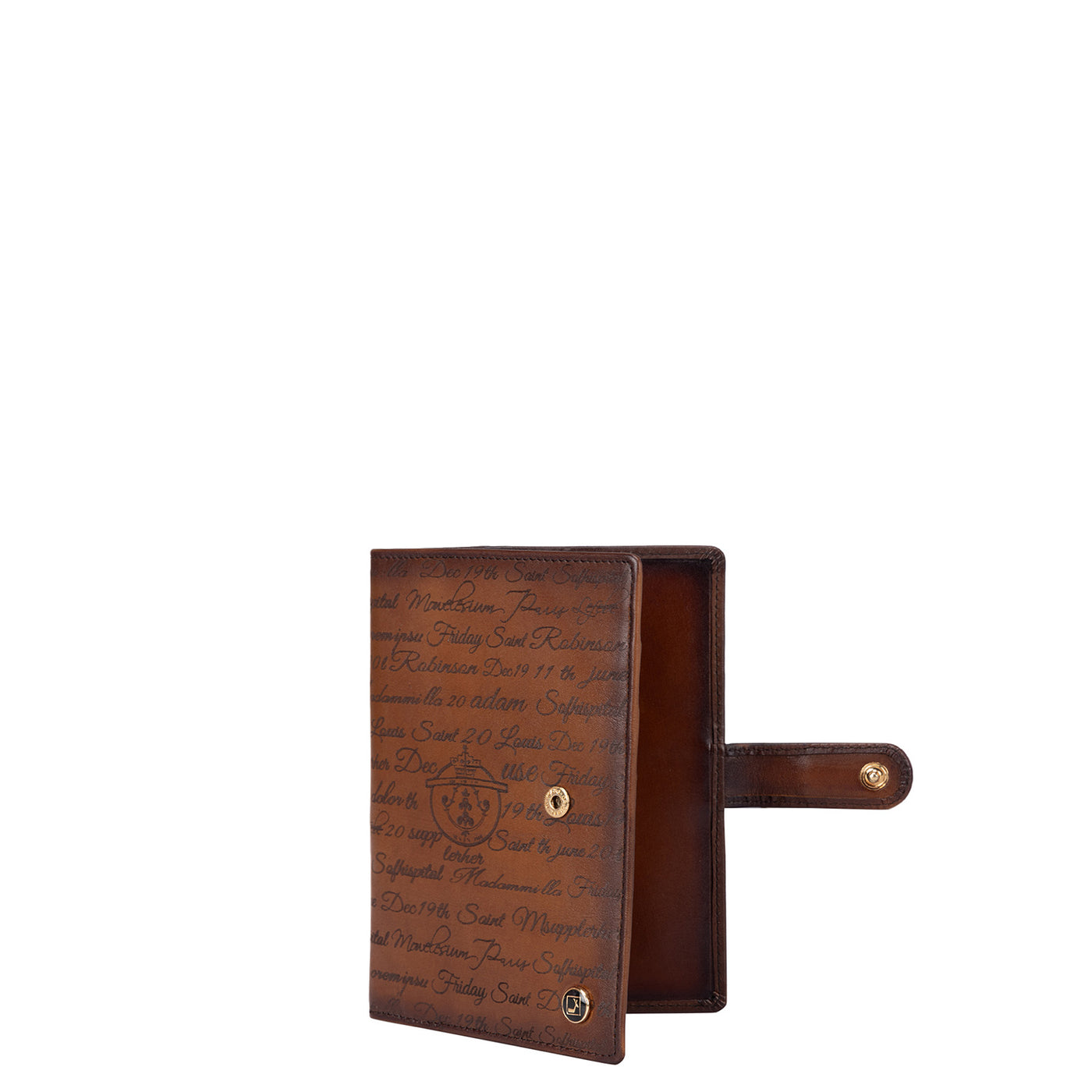 Signato Leather Passport Case - Cognac