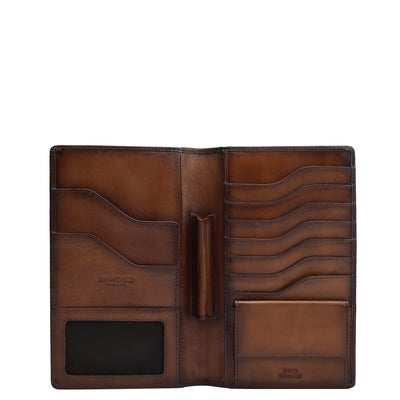 Signato Leather Passport Case - Cognac