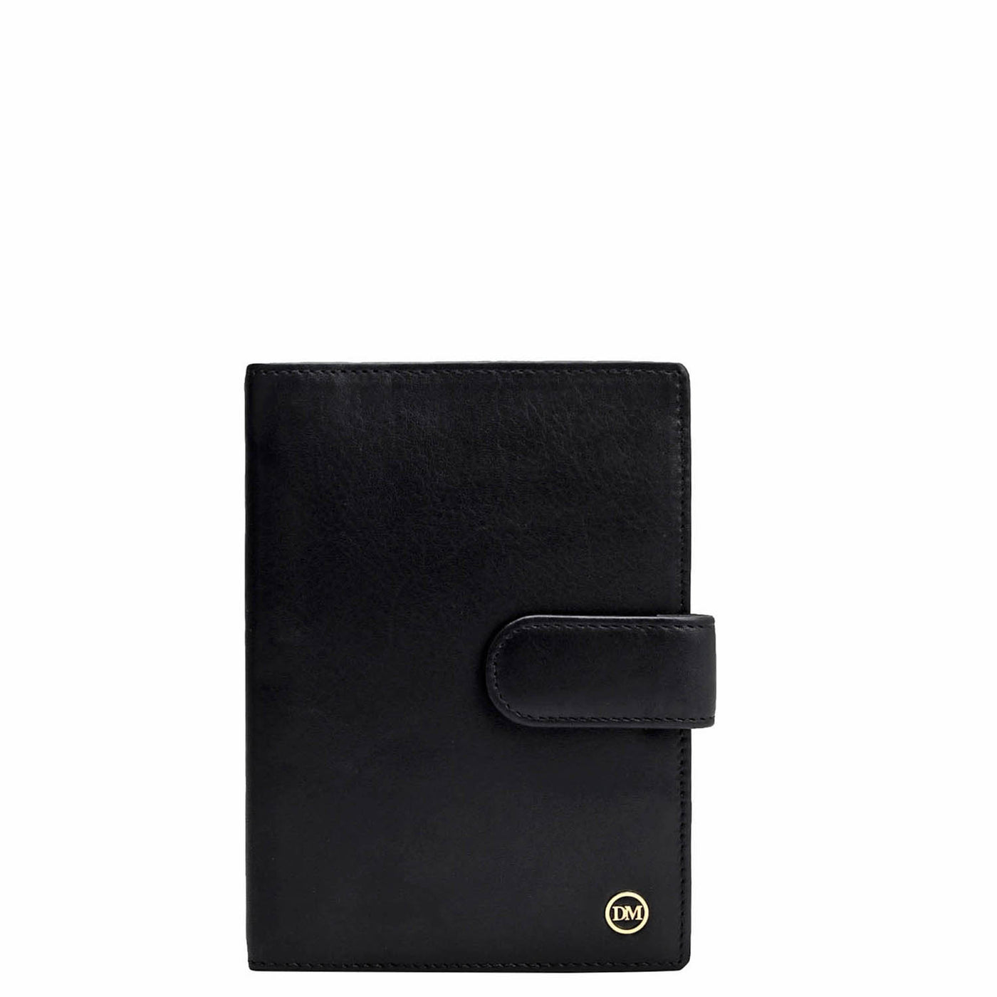 Calf Leather Passport Case - Black