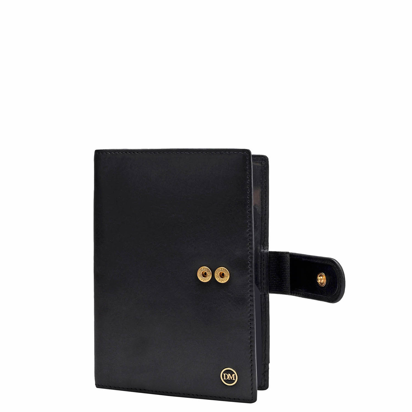 Calf Leather Passport Case - Black