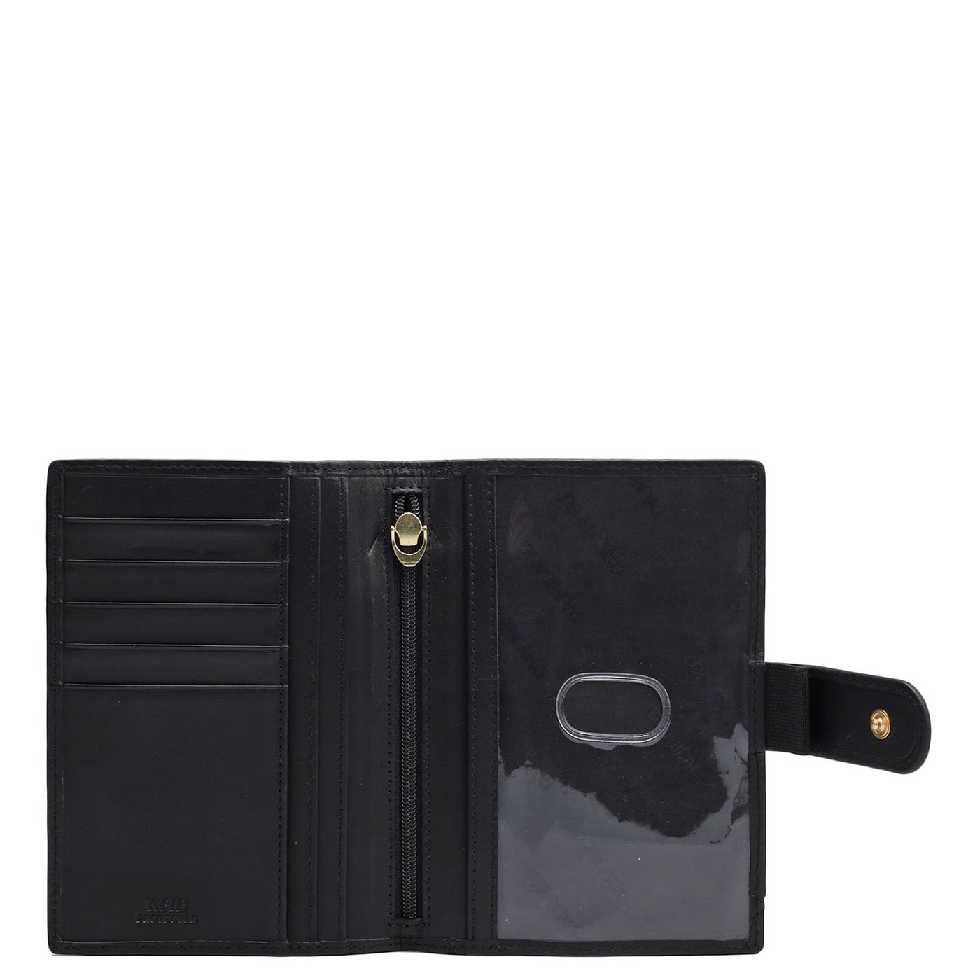 Calf Leather Passport Case - Black