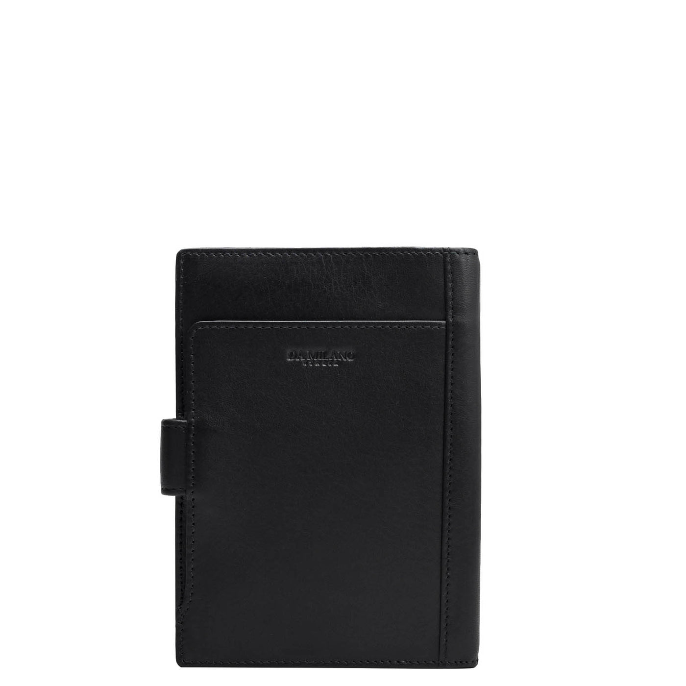 Calf Leather Passport Case - Black