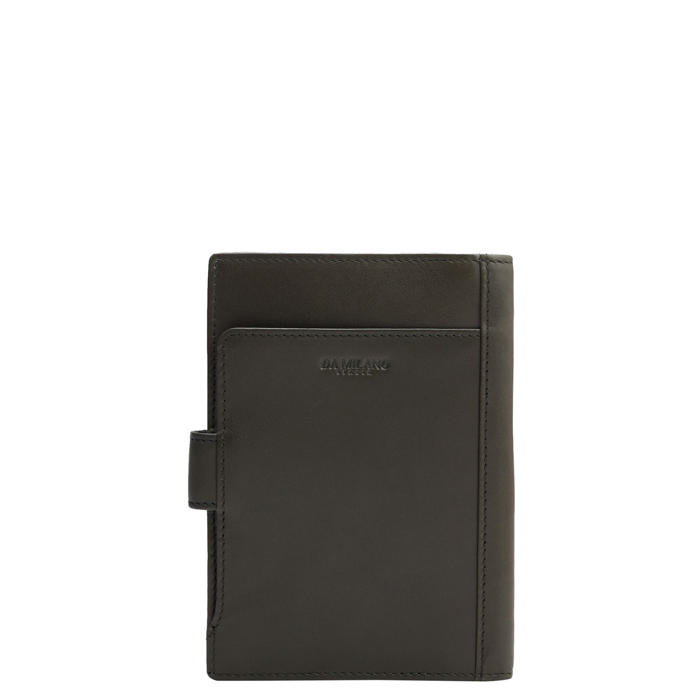 Calf Leather Passport Case - Olive