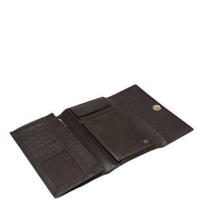 Wax Leather Passport Case - Chocolate