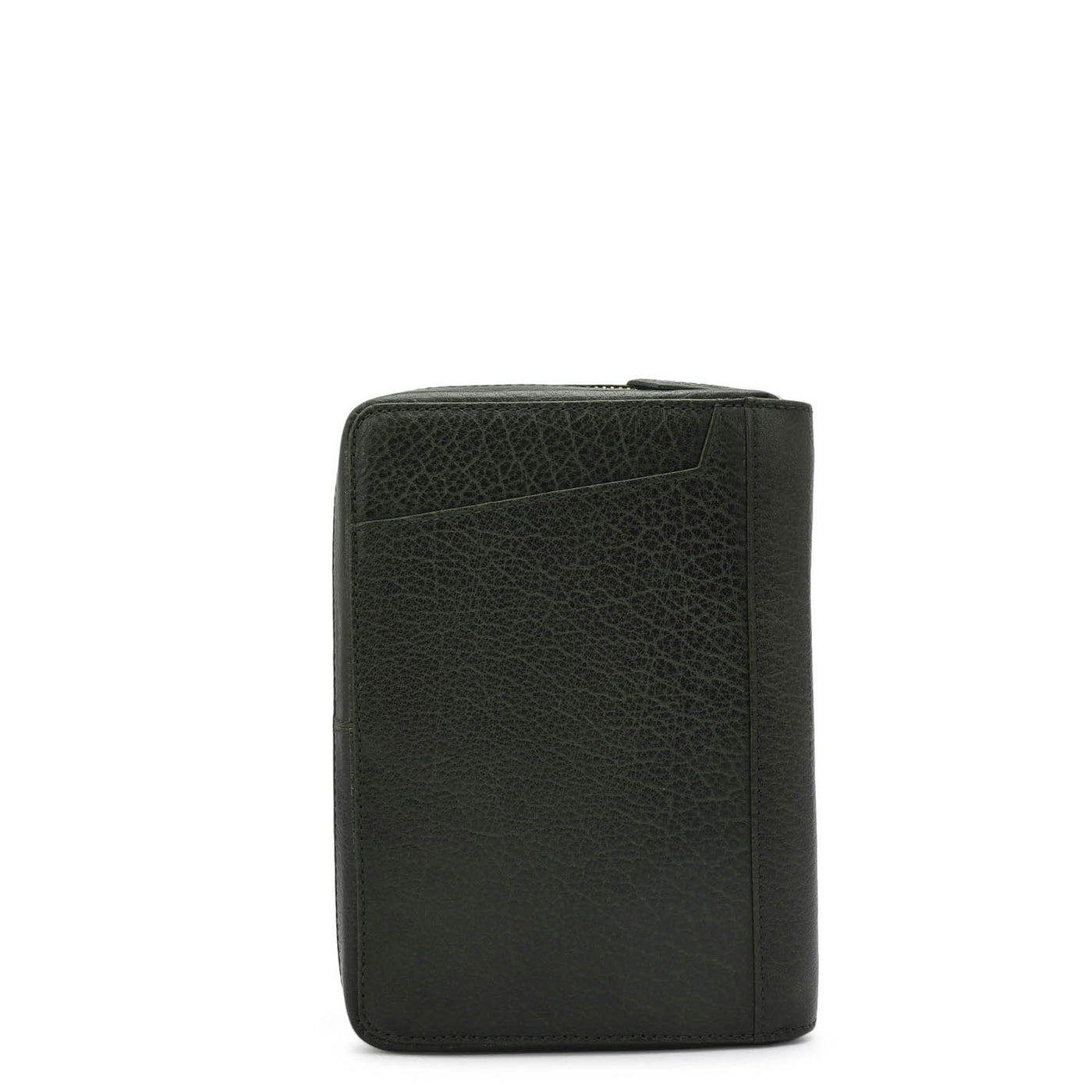 Elephant Pattern Leather Passport Case - Green