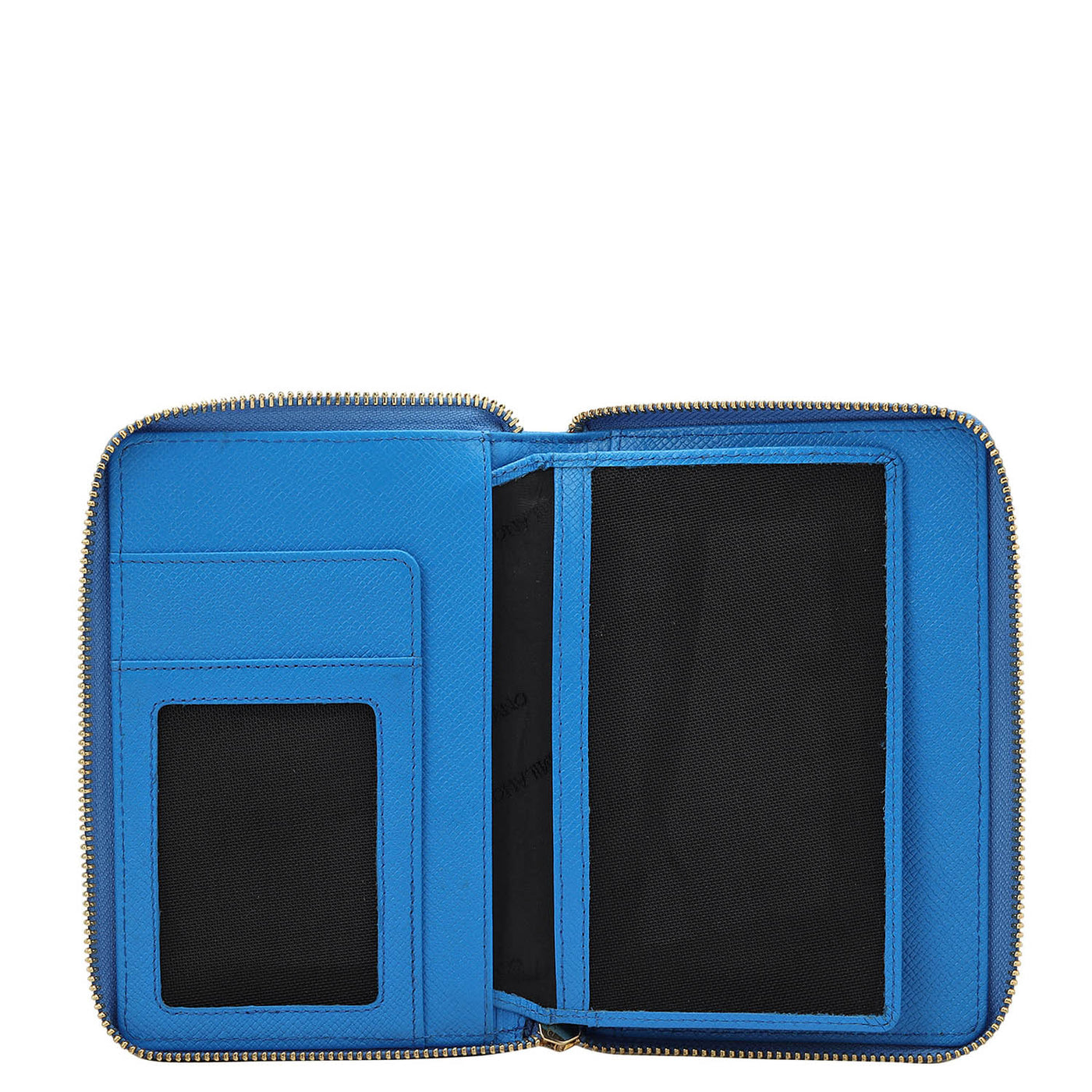 Croco Leather Passport Case - Blue