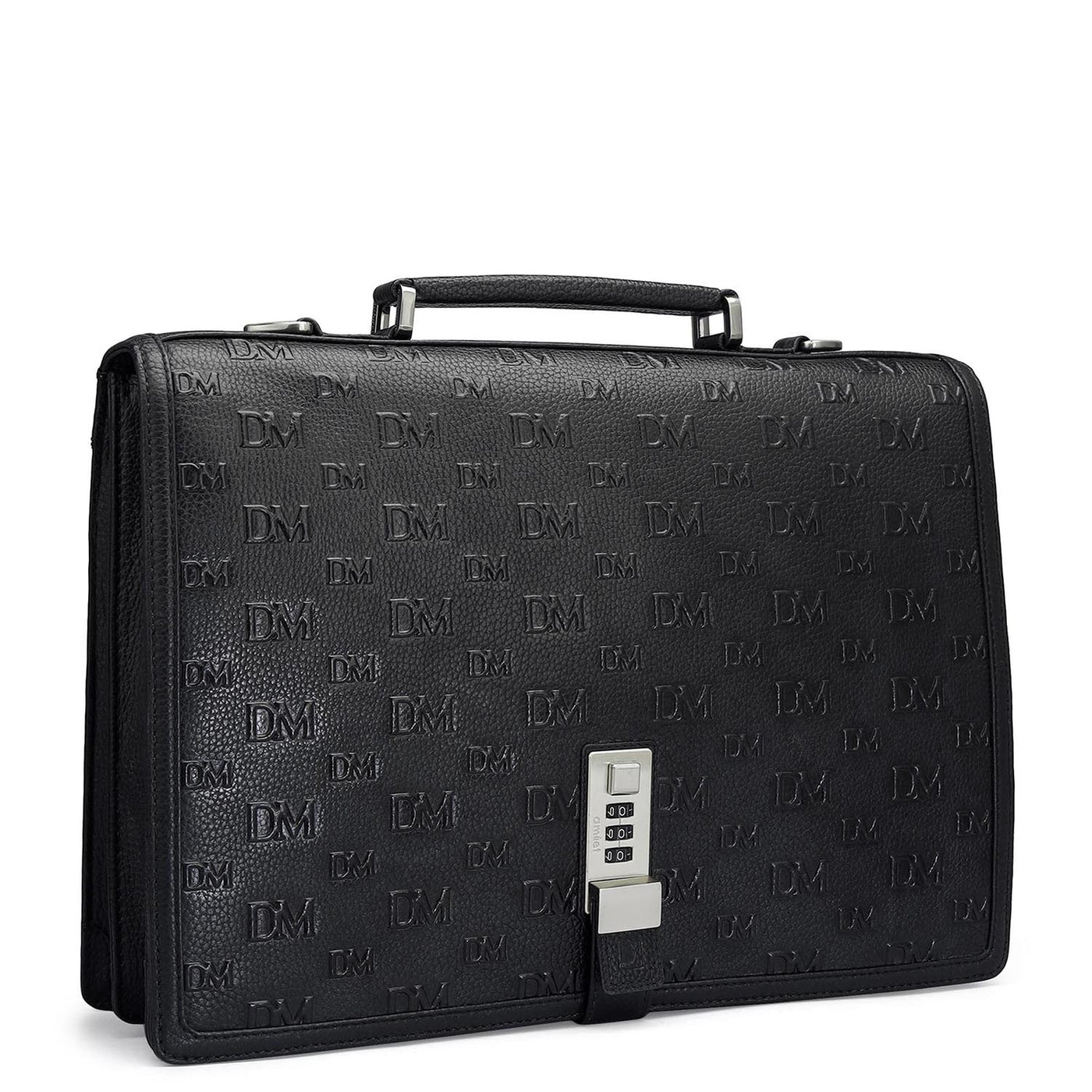 Monogram Wax Leather Portfolio - Black