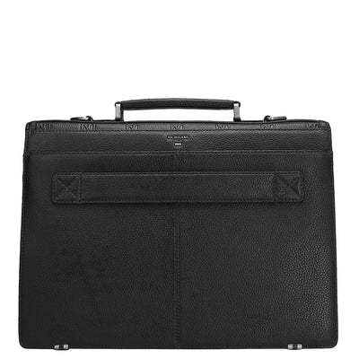 Monogram Wax Leather Portfolio - Black