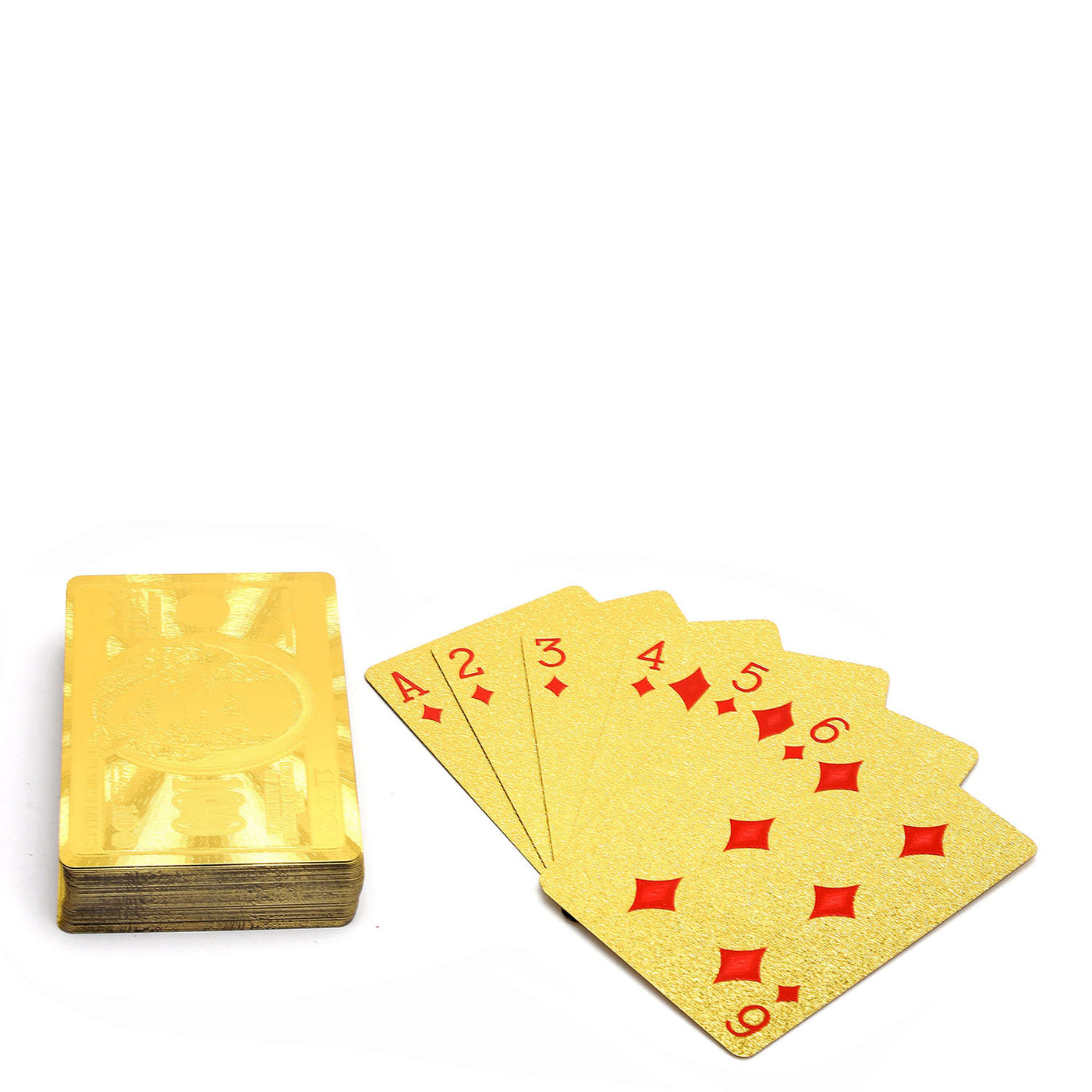 Croco Leather Playing Cards - Black