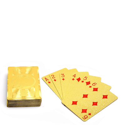 Croco Leather Playing Cards - Brown