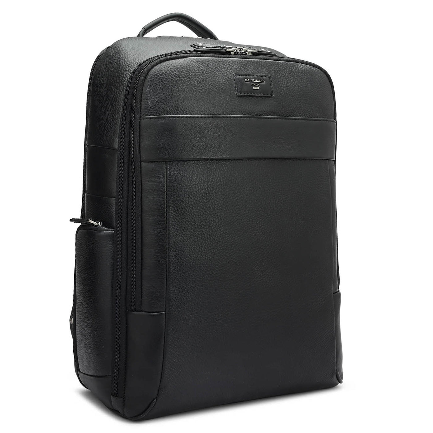 Wax Leather Backpack - Black