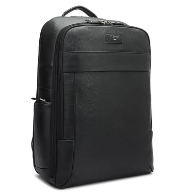 Wax Leather Backpack - Black