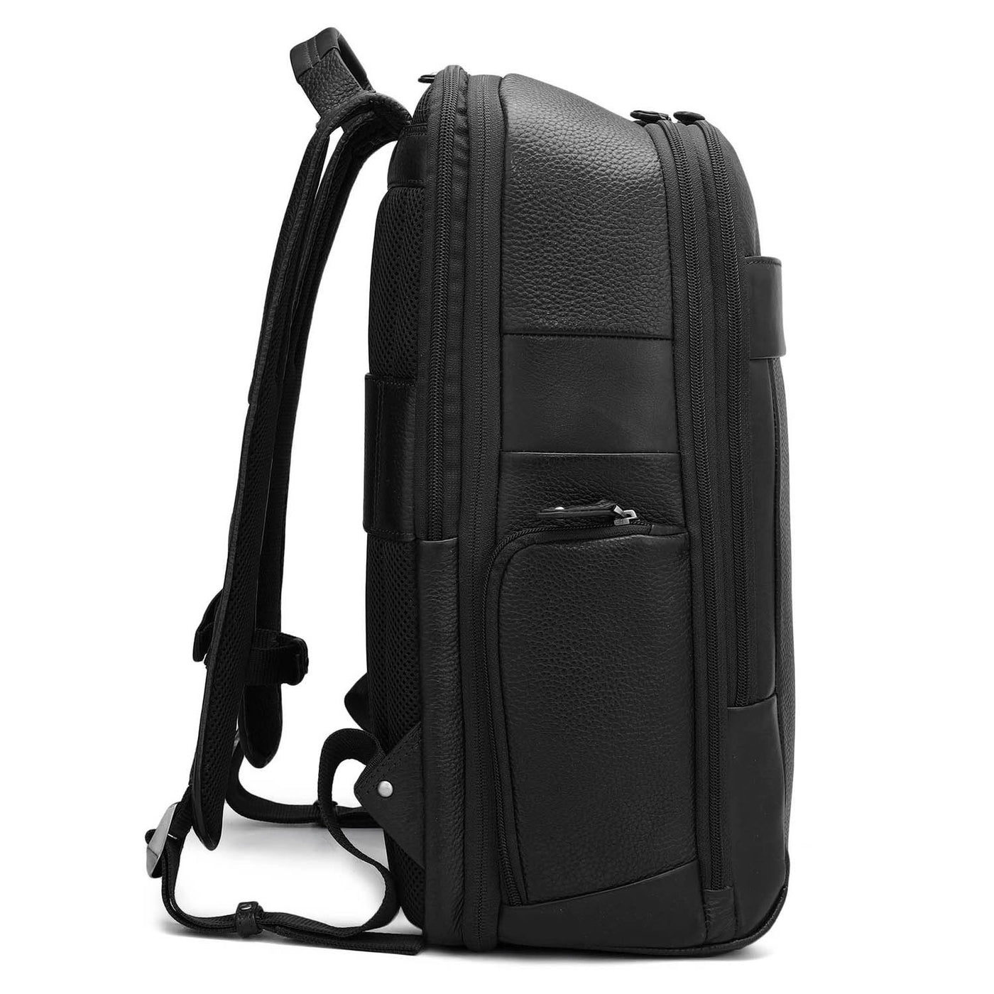 Wax Leather Backpack - Black