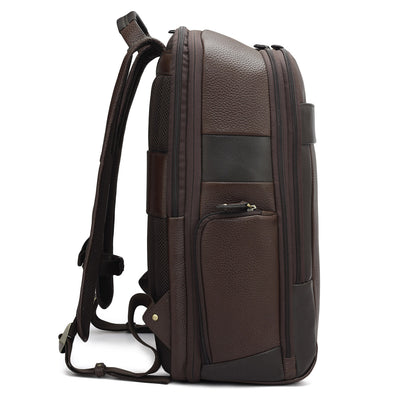 Wax Leather Backpack - Chocolate