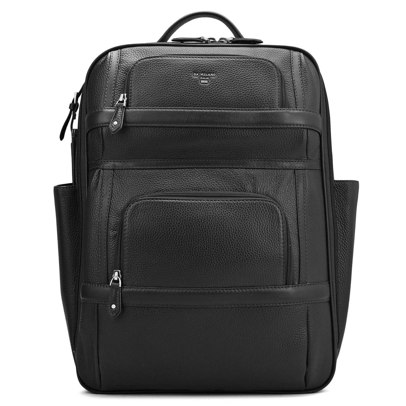 Wax Leather Backpack - Black