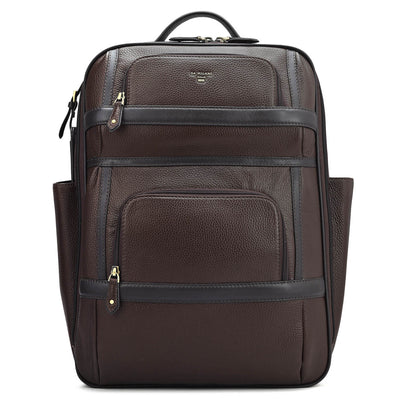 Wax Leather Backpack - Chocolate