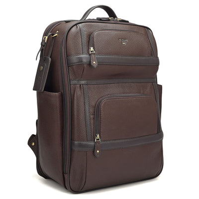 Wax Leather Backpack - Chocolate