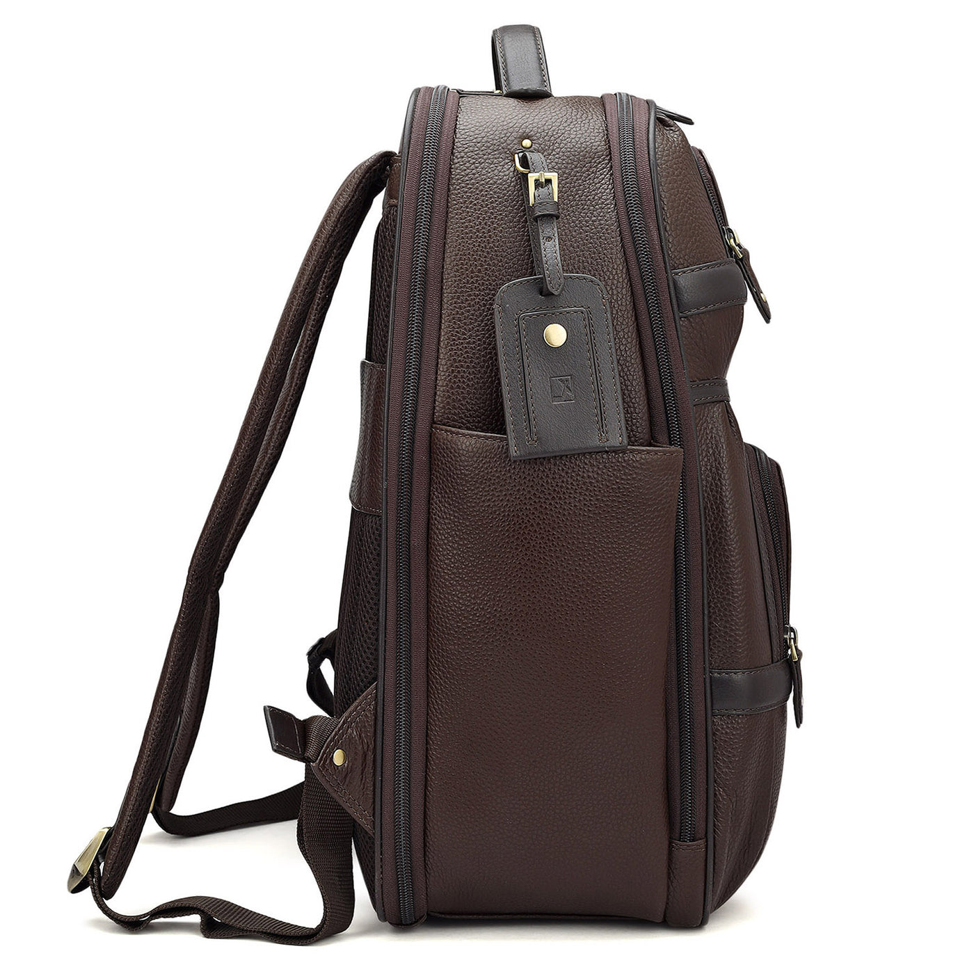 Wax Leather Backpack - Chocolate