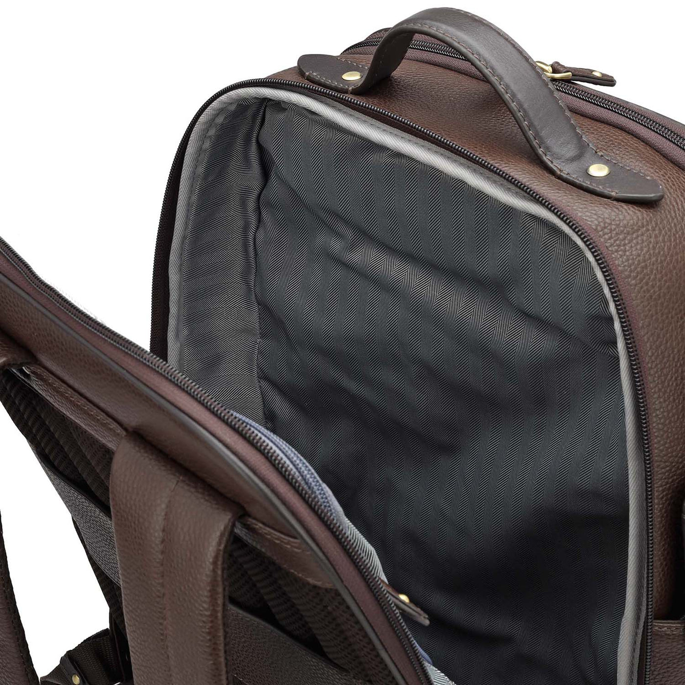 Wax Leather Backpack - Chocolate