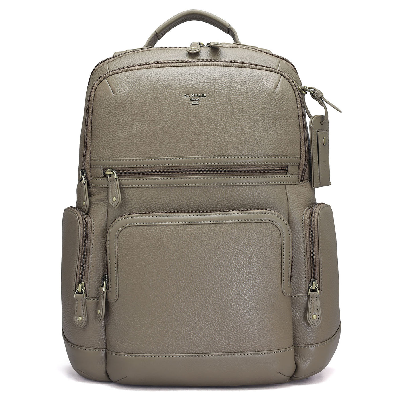 Wax Leather Backpack - Greyish Taupe