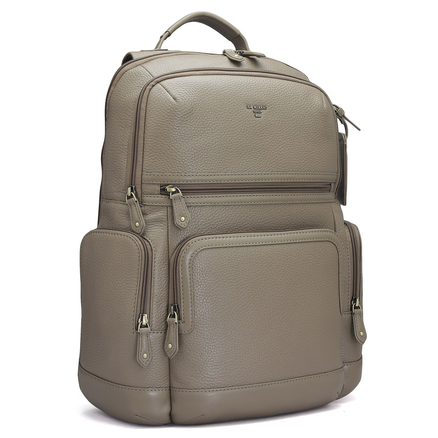 Wax Leather Backpack - Greyish Taupe