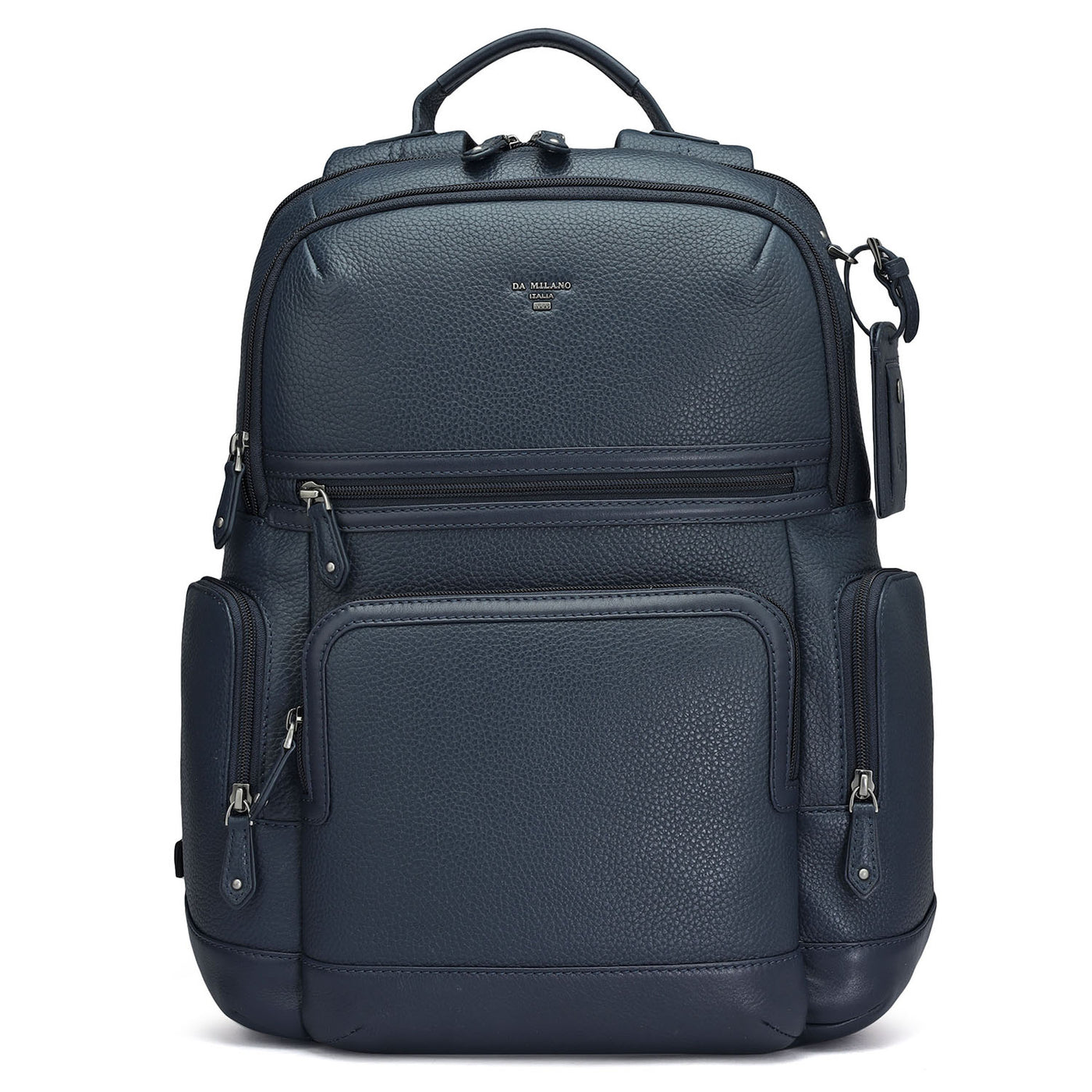 Wax Leather Backpack - Navy