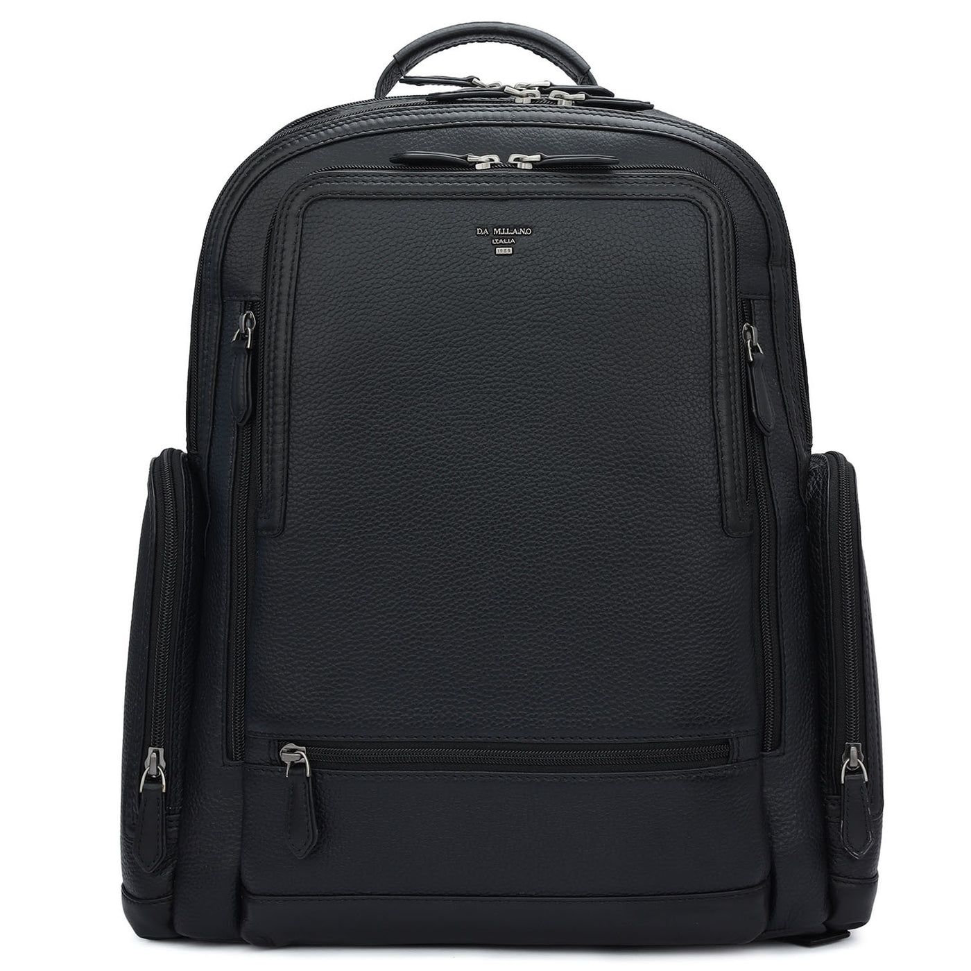 Wax Leather Backpack - Black