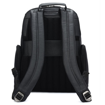 Wax Leather Backpack - Black