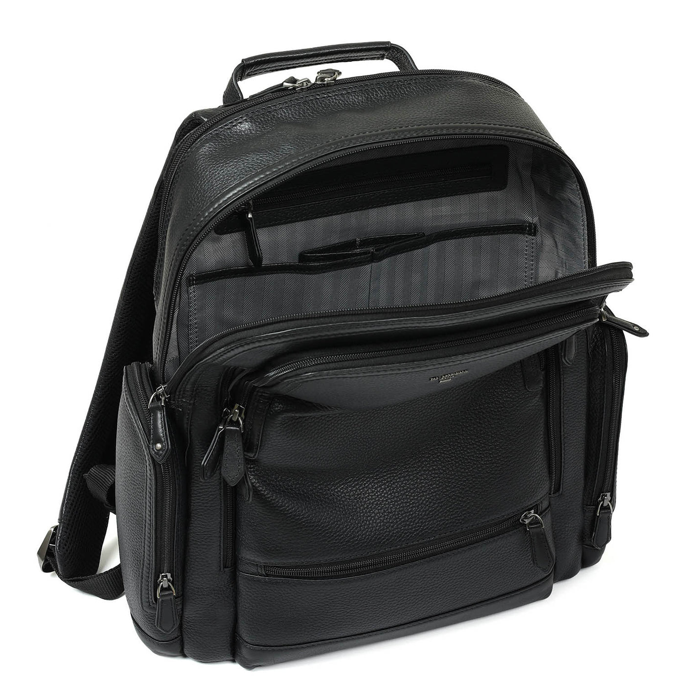 Wax Leather Backpack - Black