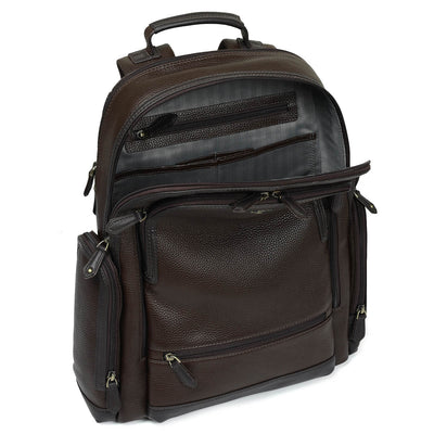 Wax Leather Backpack - Chocolate