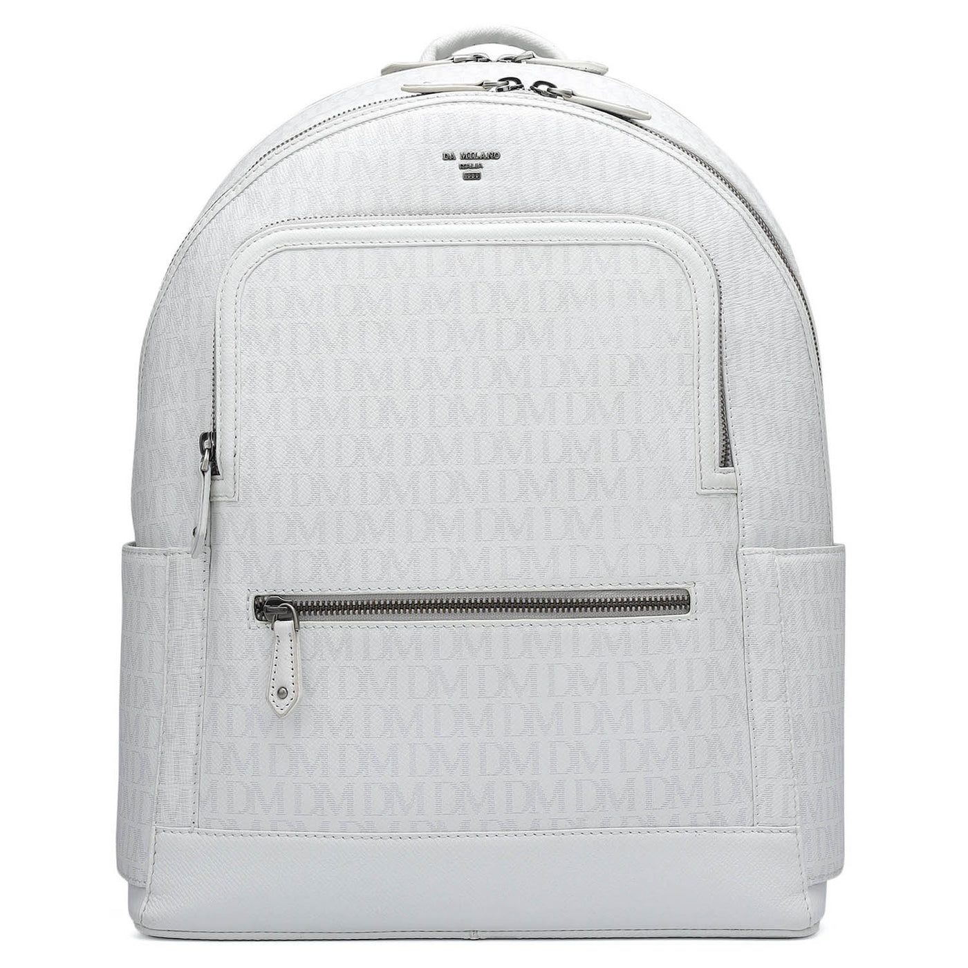 Monogram Franzy Leather Backpack - White