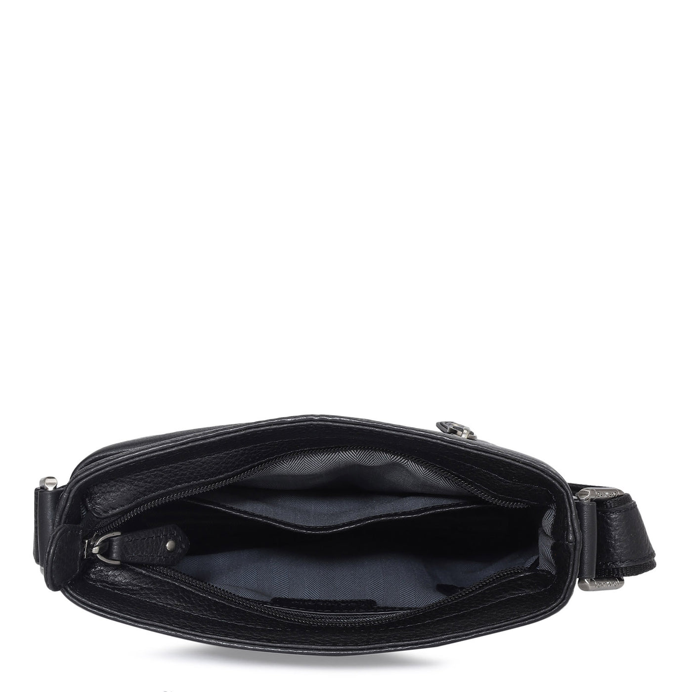 Wax Leather Men Sling - Black