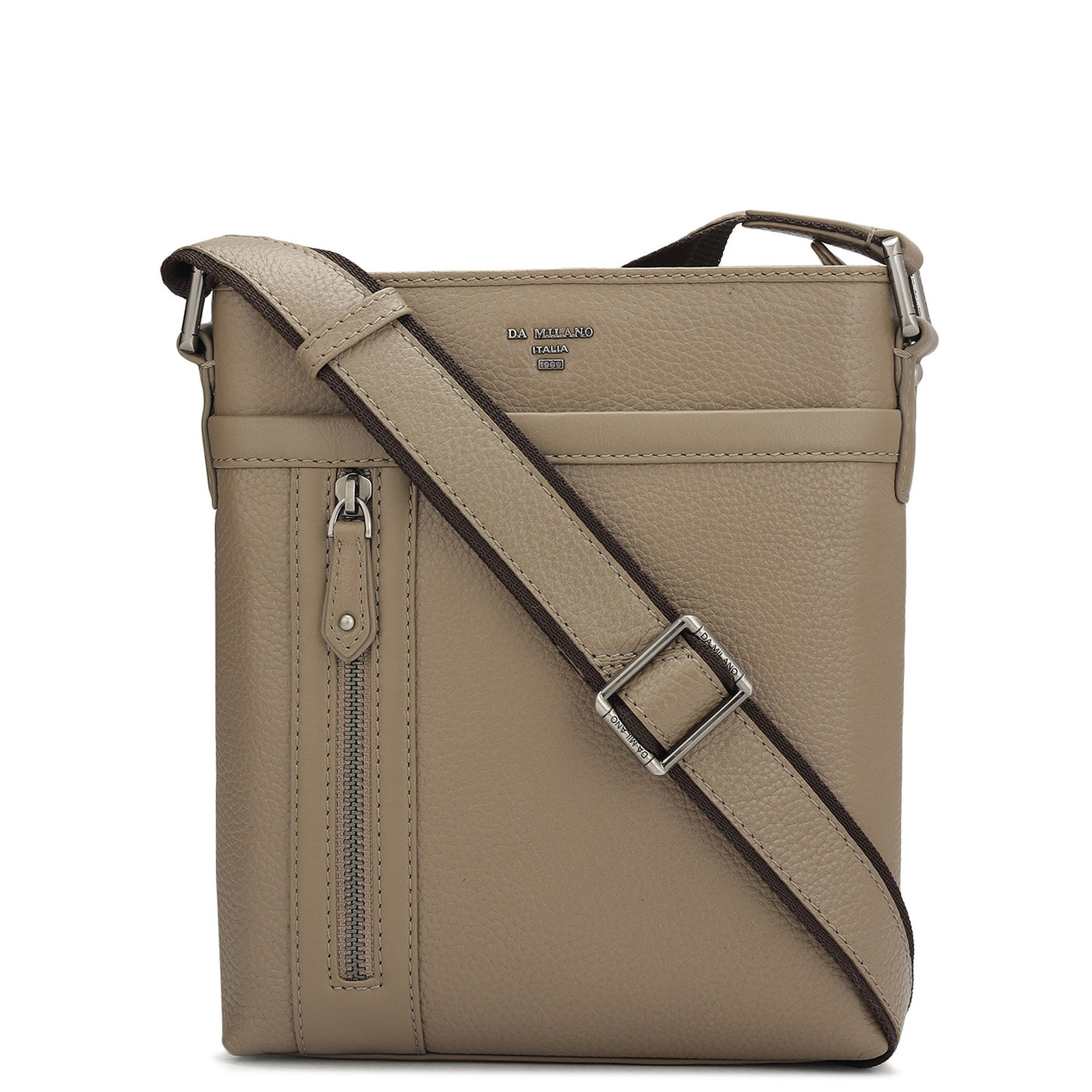 Wax Leather Men Sling - Greyish Taupe