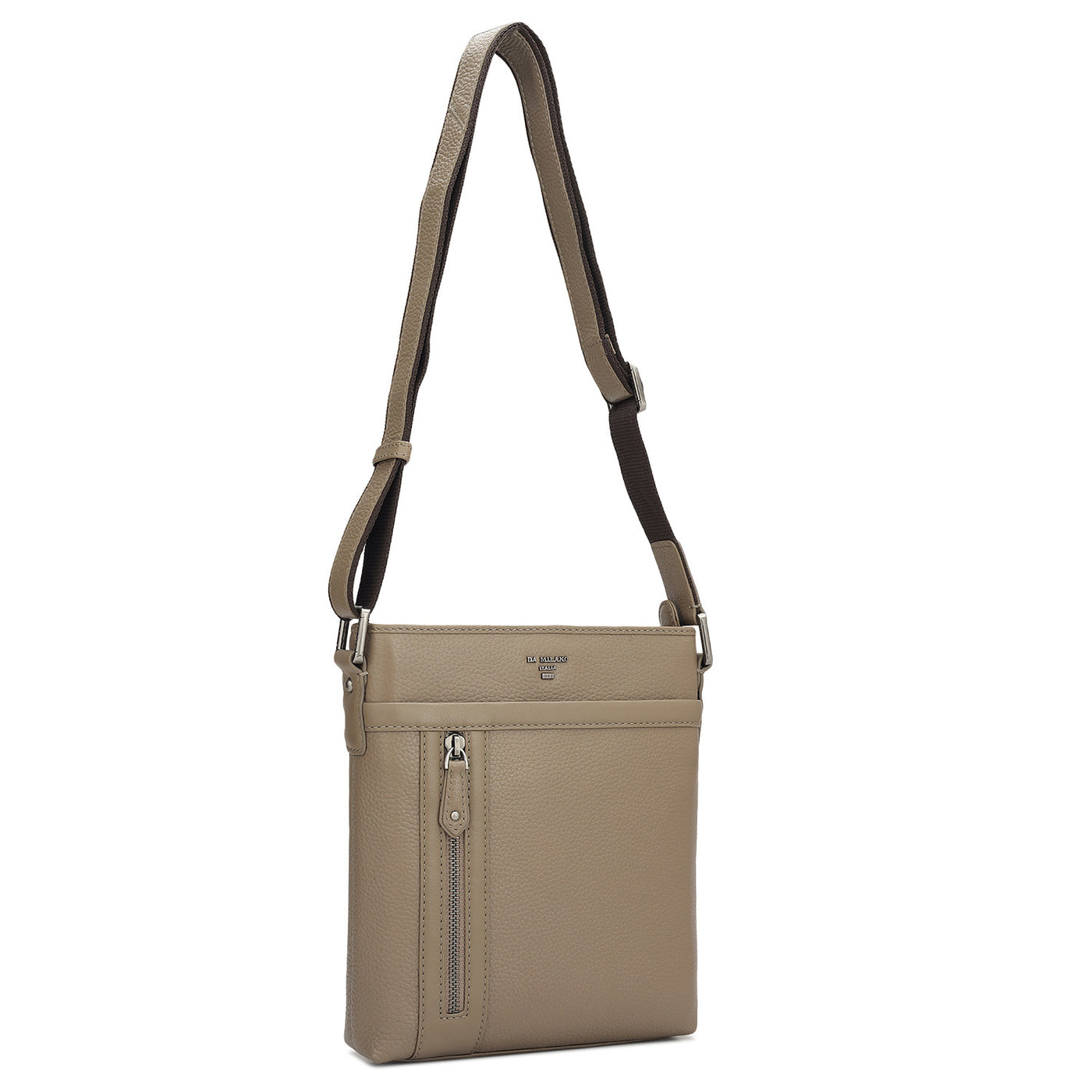 Wax Leather Men Sling - Greyish Taupe