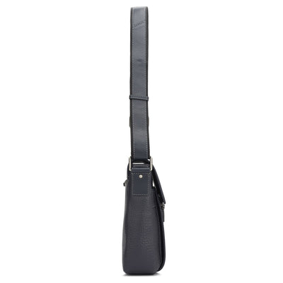 Bub Leather Men Sling - Dark Blue