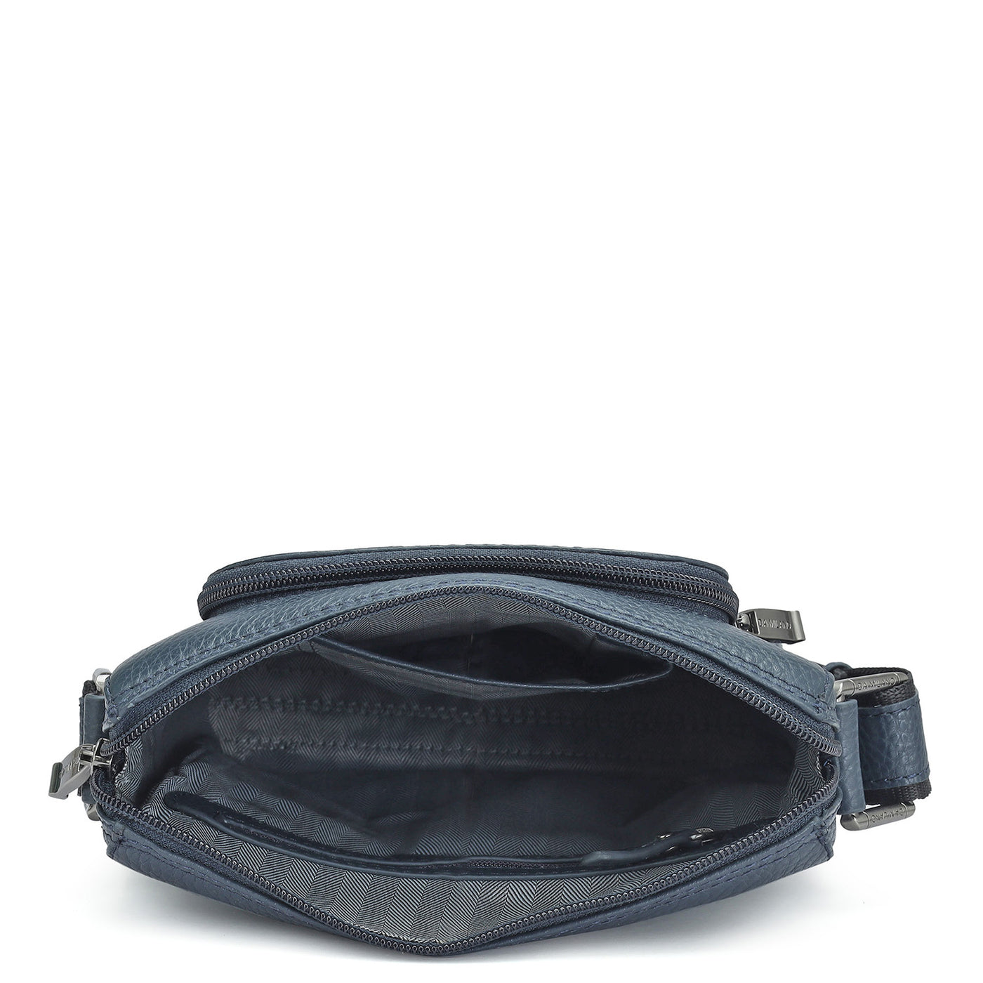 Monogram Wax Leather Mens Sling - Navy