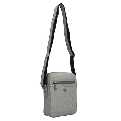 Monogram Franzy Leather Mens Sling - Stone Grey