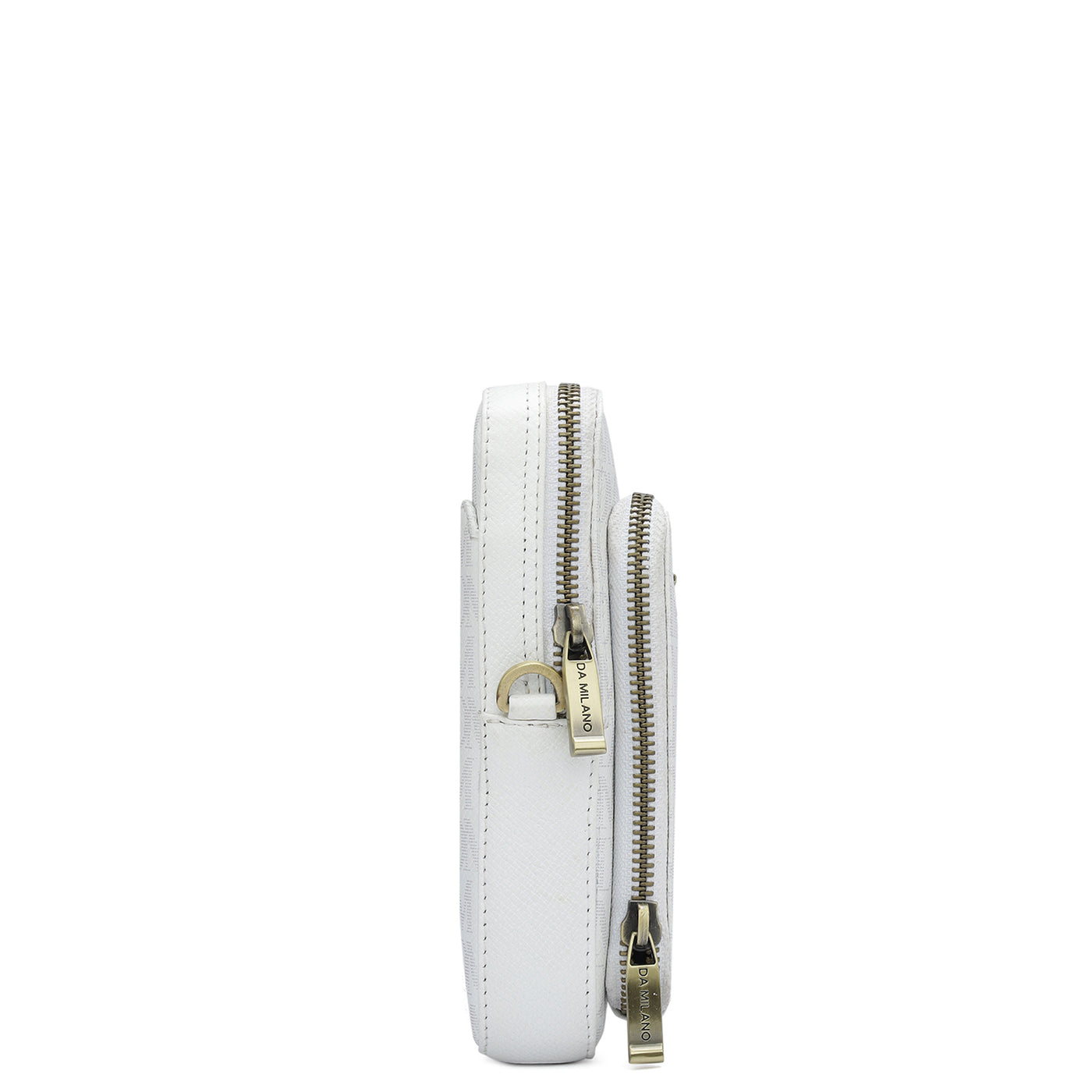 Monogram Leather Men Sling - White