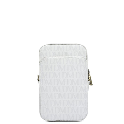 Monogram Leather Men Sling - White