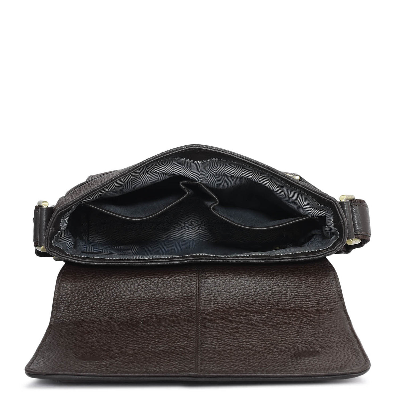 Wax Leather Men Sling - Chocolate