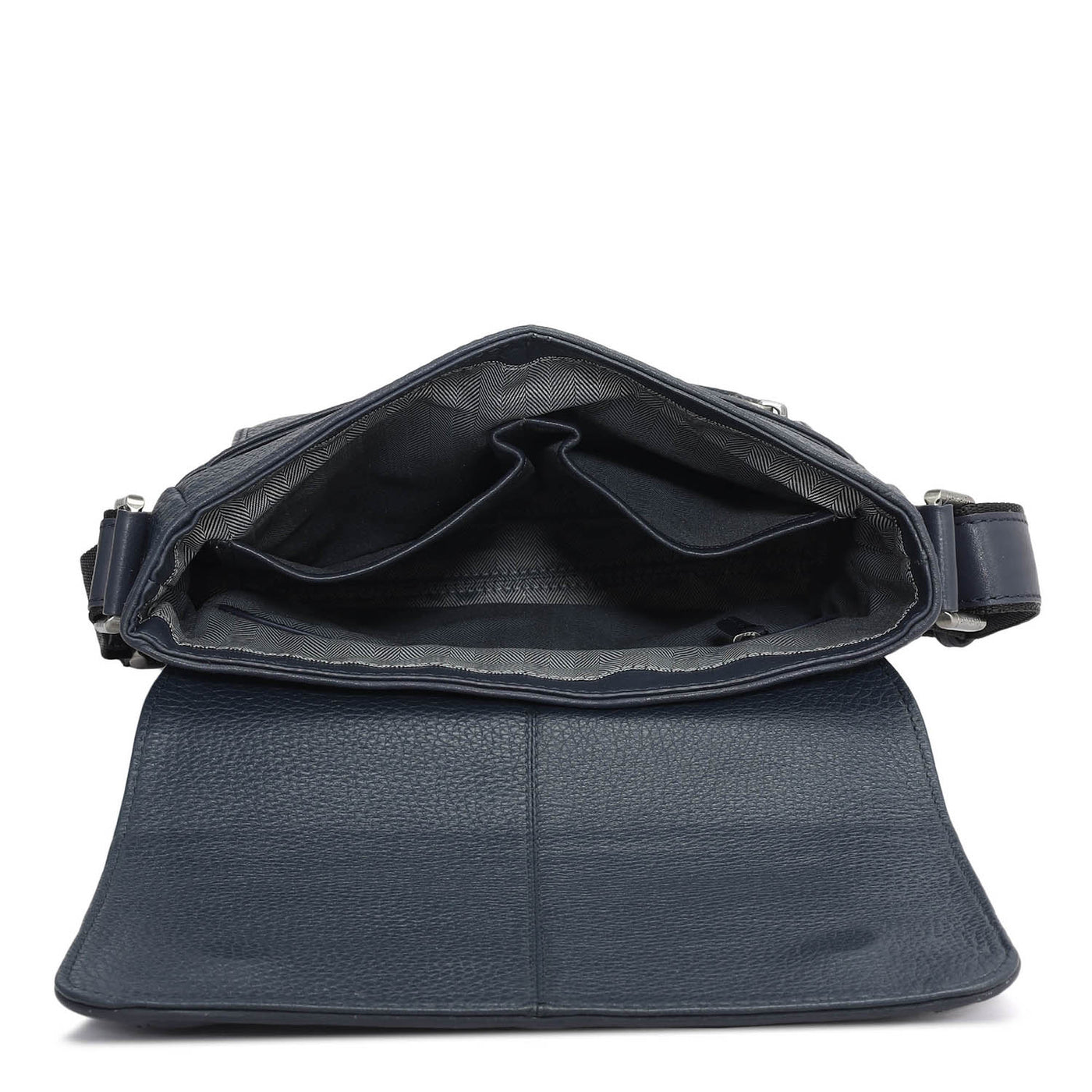 Wax Leather Men Sling - Navy