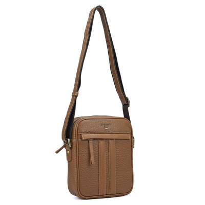 Bub Leather Men Sling - Cognac