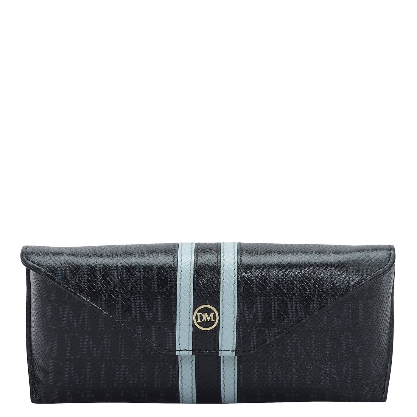 Monogram Franzy Leather Spectacle Case - Black