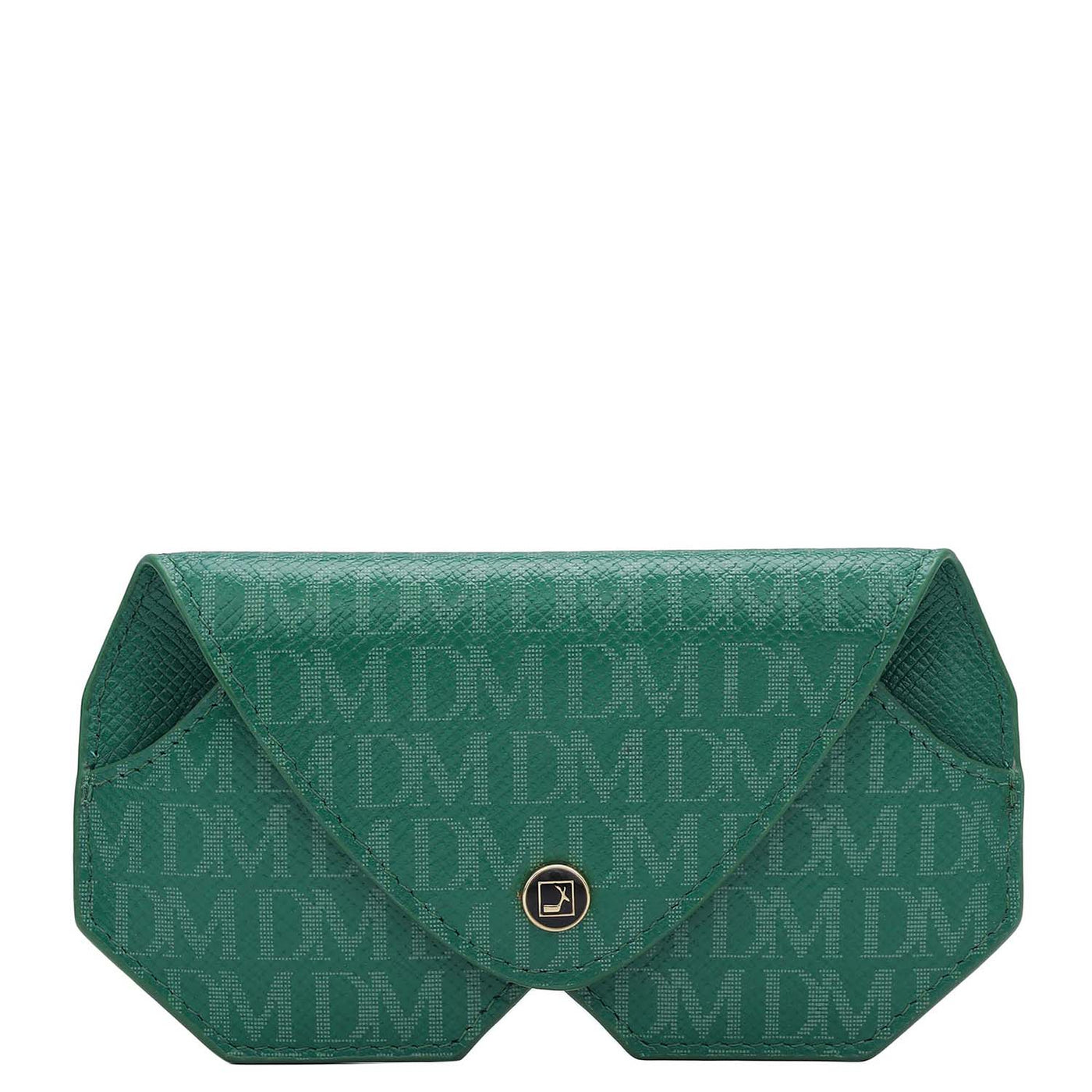 Monogram Leather Spectacle Case - Emerald Green