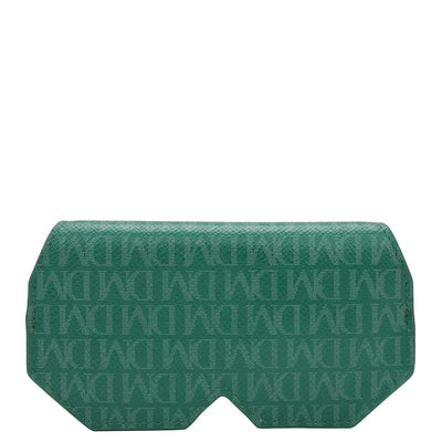 Monogram Leather Spectacle Case - Emerald Green