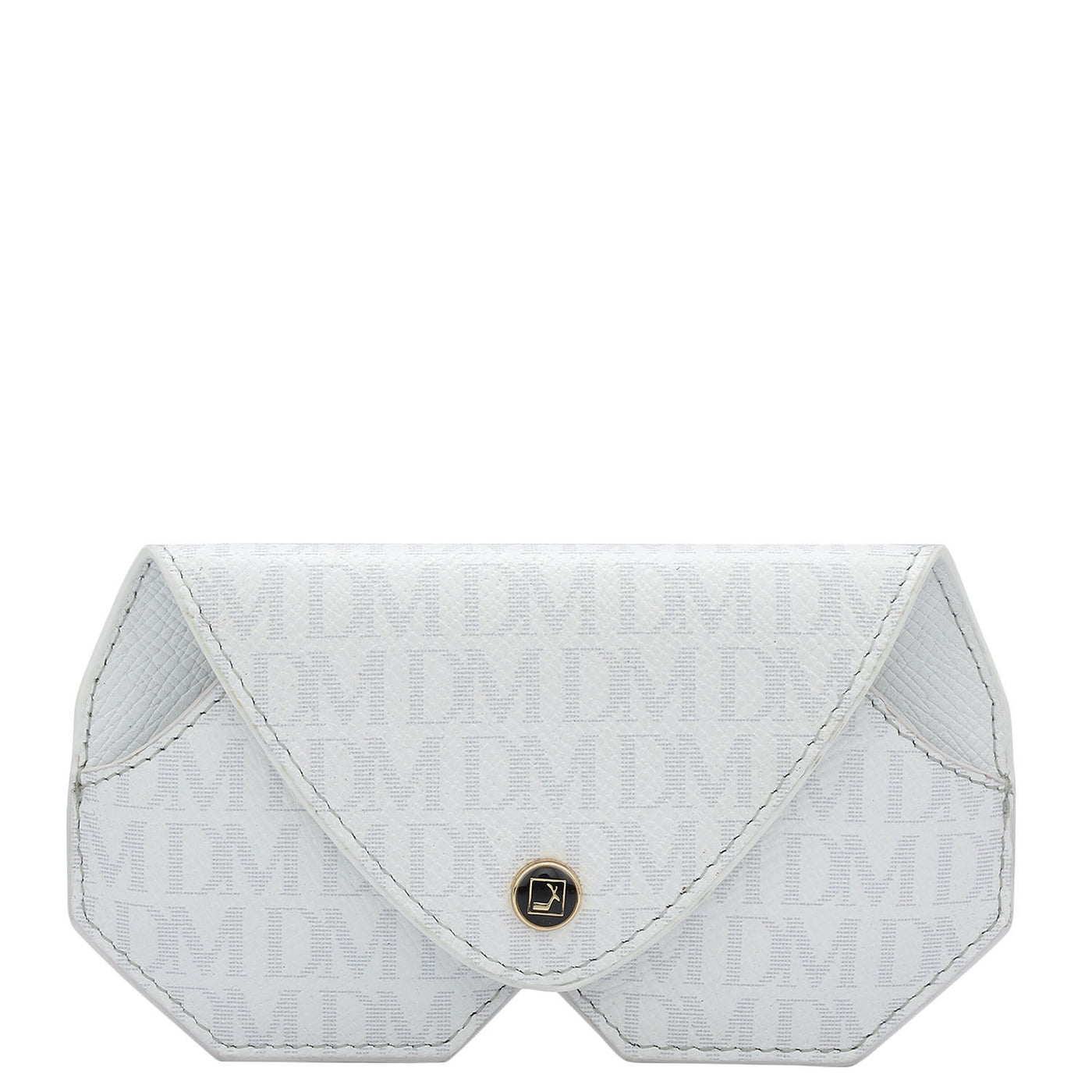 Monogram Leather Spectacle Case - White