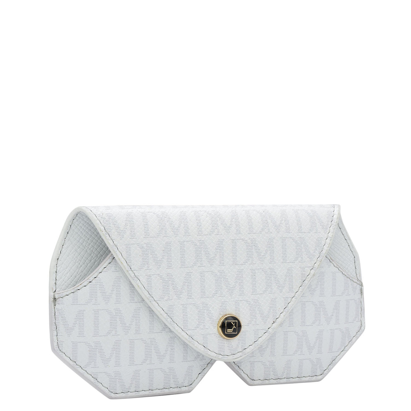 Monogram Leather Spectacle Case - White